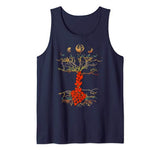Phases of the Moon Retro 60’s 70’s Tree of Love Valentines Tank Top