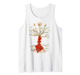 Phases of the Moon Retro 60’s 70’s Tree of Love Valentines Tank Top