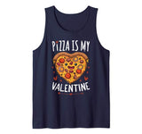 Pizza Is My Valentine For Boys Singles Awareness Day Tank Top