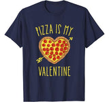 Pizza Is My Valentine Funny Valentines Day Gifts Boys Kids T-Shirt