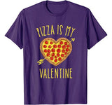 Pizza Is My Valentine Funny Valentines Day Gifts Boys Kids T-Shirt
