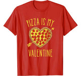 Pizza Is My Valentine Funny Valentines Day Gifts Boys Kids T-Shirt