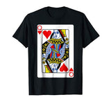 Playing Card Queen of Hearts T-Shirt Valentine’s Day Costume