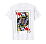 Playing Card Queen of Hearts T-Shirt Valentine’s Day Costume