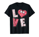 Polka Dot Love Heart Bow Tie Valentine’s Day Shirt for Girls