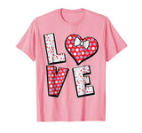 Polka Dot Love Heart Bow Tie Valentine’s Day Shirt for Girls