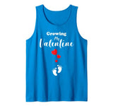 Pregnancy Valentine Shirt For Women Growing My Valentine Tank Top
