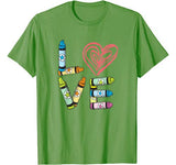 Preschool Teacher Shirts Valentines Day Boys Girls LOVE Gift T-Shirt