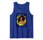 Queen of Hearts African American Black Queen Card Valentine Tank Top