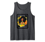 Queen of Hearts African American Black Queen Card Valentine Tank Top