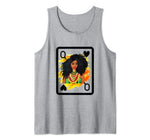Queen of Hearts African American Black Queen Card Valentine Tank Top
