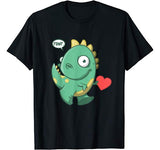 RAWR Valentines Day Dinosaur T Shirt Gift for Kids