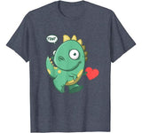 RAWR Valentines Day Dinosaur T Shirt Gift for Kids