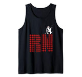 RN Nurses Valentine’s Day Love Hearts Cupids Buffalo Tank Top