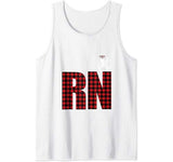 RN Nurses Valentine’s Day Love Hearts Cupids Buffalo Tank Top