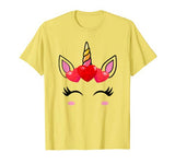 Rainbow Unicorn – Valentines Outfit 8 9 12 year Girls Gift T-Shirt