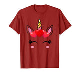 Rainbow Unicorn – Valentines Outfit 8 9 12 year Girls Gift T-Shirt