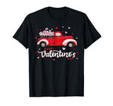 Red Truck With Letters Postal Worker Happy Valentine’s Day T-Shirt