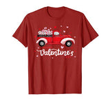 Red Truck With Letters Postal Worker Happy Valentine’s Day T-Shirt