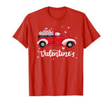 Red Truck With Letters Postal Worker Happy Valentine’s Day T-Shirt