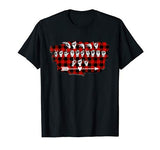 Red plaid ASL American Sign Language Happy Valentine’s Day T-Shirt