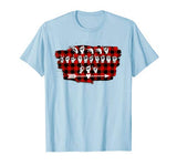 Red plaid ASL American Sign Language Happy Valentine’s Day T-Shirt