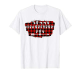 Red plaid ASL American Sign Language Happy Valentine’s Day T-Shirt