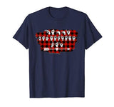 Red plaid ASL American Sign Language Happy Valentine’s Day T-Shirt