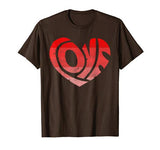 Retro Valentine Heart Shirt Great Valentines Day Gift Tee