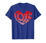 Retro Valentine Heart Shirt Great Valentines Day Gift Tee