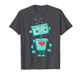 Robot Heart Valentine’s Day Gift Shirt For Kids Girls