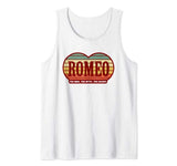 Romeo The Man The Myth The Legend Vintage Valentine Tank Top