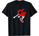 Shoot Heart Dance Valentines Day Boys Girls Kids T-Shirt