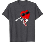 Shoot Heart Dance Valentines Day Boys Girls Kids T-Shirt