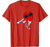 Shoot Heart Dance Valentines Day Boys Girls Kids T-Shirt