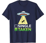 Single Or Taken Alien Valentines Day T-Shirt
