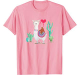 Sloth Riding Llama Funny Valentines Day Gift Love Thoughts T-Shirt