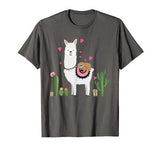 Sloth Riding Llama Heart Tshirt Funny Valentines Day Gift T-Shirt