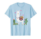 Sloth Riding Llama Heart Tshirt Funny Valentines Day Gift T-Shirt