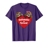 Sloth Valentines Shirt Girl Couples Sloths Gifts for Women T-Shirt