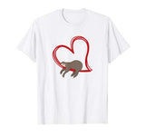 Sloth Valentines Shirt Girls Women Sloths Gifts for Women T-Shirt
