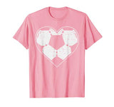 Soccer Ball Heart Shirt Sport Football Player Gift Lover Boy T-Shirt