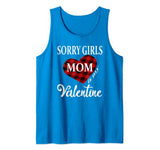 Sorry Girls Mom Is My Valentine Heart Buffalo Plaid For Boys Tank Top