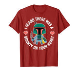 Star Wars Boba Fett Bounty Heart Valentine’s Graphic T-Shirt