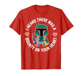 Star Wars Boba Fett Bounty Heart Valentine’s Graphic T-Shirt