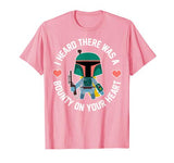 Star Wars Boba Fett Bounty Heart Valentine’s Graphic T-Shirt