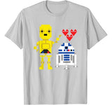 Star Wars C-3PO R2-D2 Droid Love Valentine’s Graphic T-Shirt