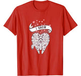 Star Wars Millennium Falcon I Know Valentine’s Day T-Shirt