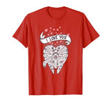 Star Wars Millennium Falcon Love You Valentine’s Day T-Shirt