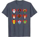 Star Wars Pixel Hearts Line-Up Valentine’s Graphic T-Shirt